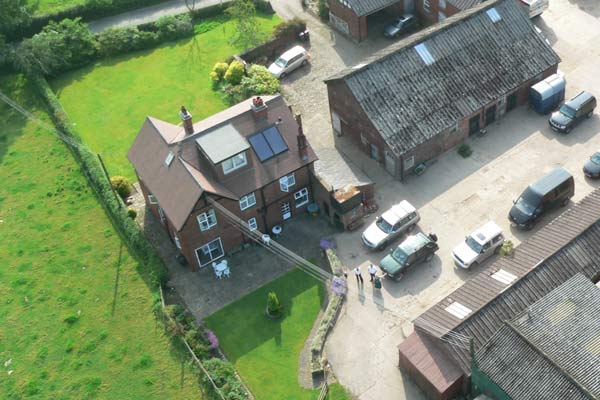 Aerial View - Goose Green Farmhouse