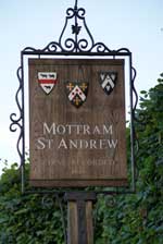 Mottram St. Andrew signpost